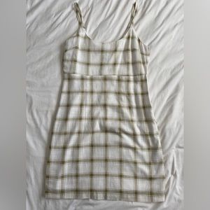 Sage green Gingham dress